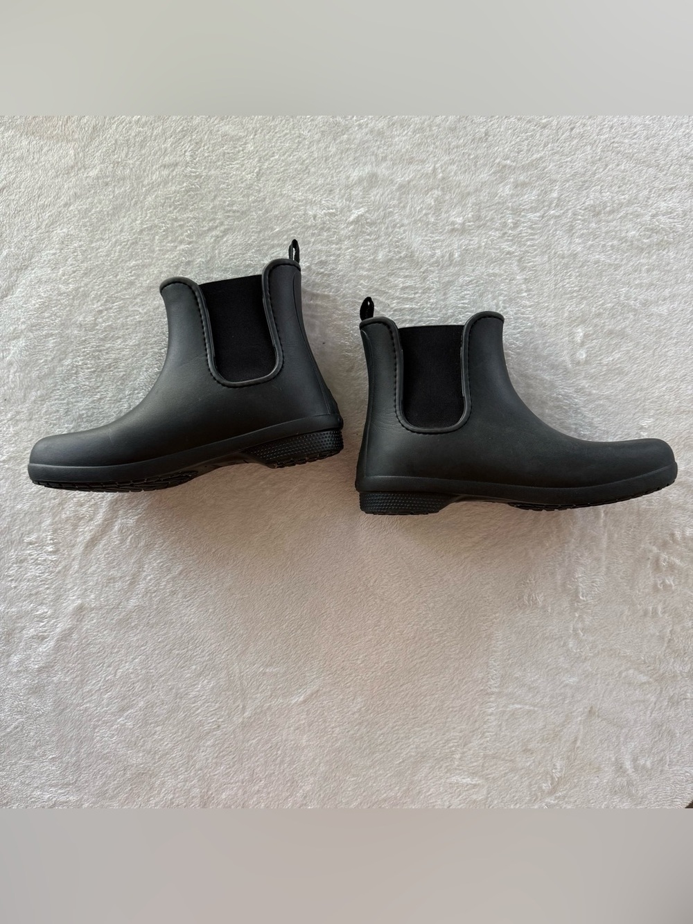 CROCS Black Chelsea-Style Rain Ankle Boots